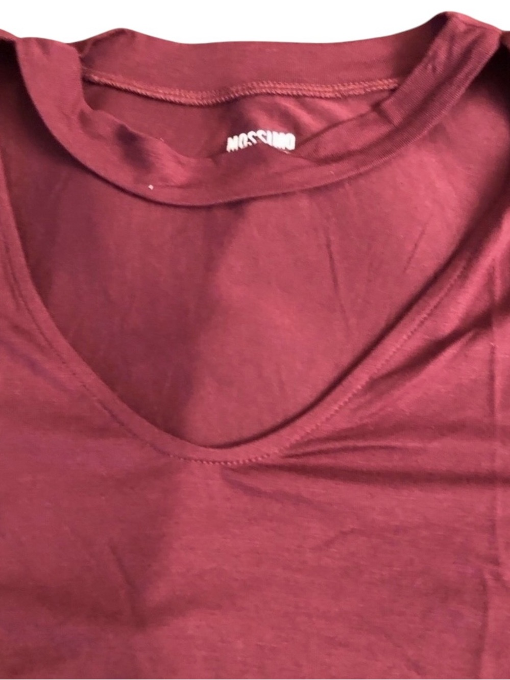 A New Day size XL Burgundy V-neck cut out super soft  t-shirt NWOT